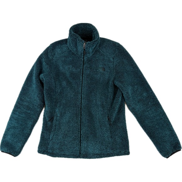 The North Face Women's Medium Jacket Fleece Osito 2 Teal Fuzzy Full Zip‎ Sweater - Picture 1 of 10